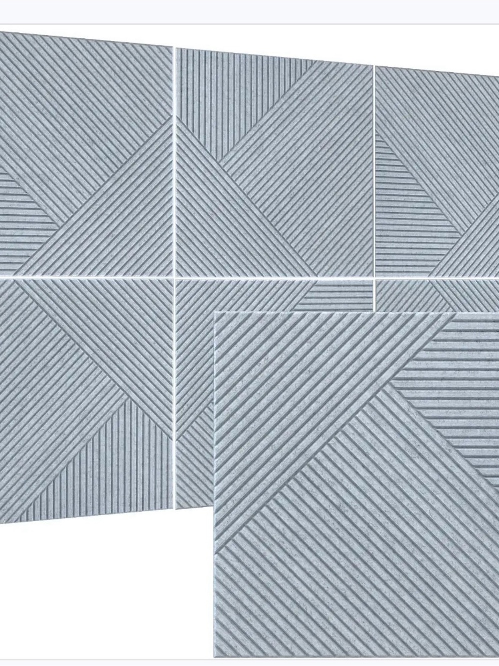 Silver wall panels 6 pieces